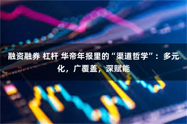 融资融券 杠杆 华帝年报里的“渠道哲学”：多元化，广覆盖，深赋能