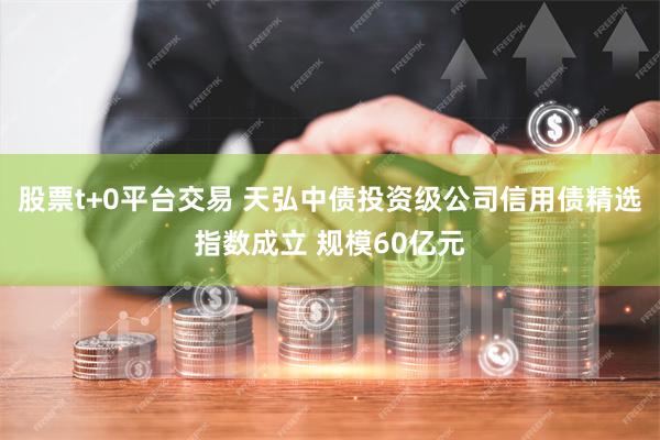股票t+0平台交易 天弘中债投资级公司信用债精选指数成立 规模60亿元