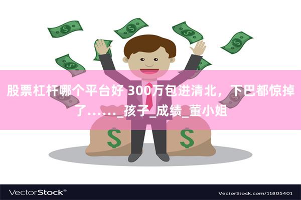 股票杠杆哪个平台好 300万包进清北，下巴都惊掉了……_孩子_成绩_董小姐